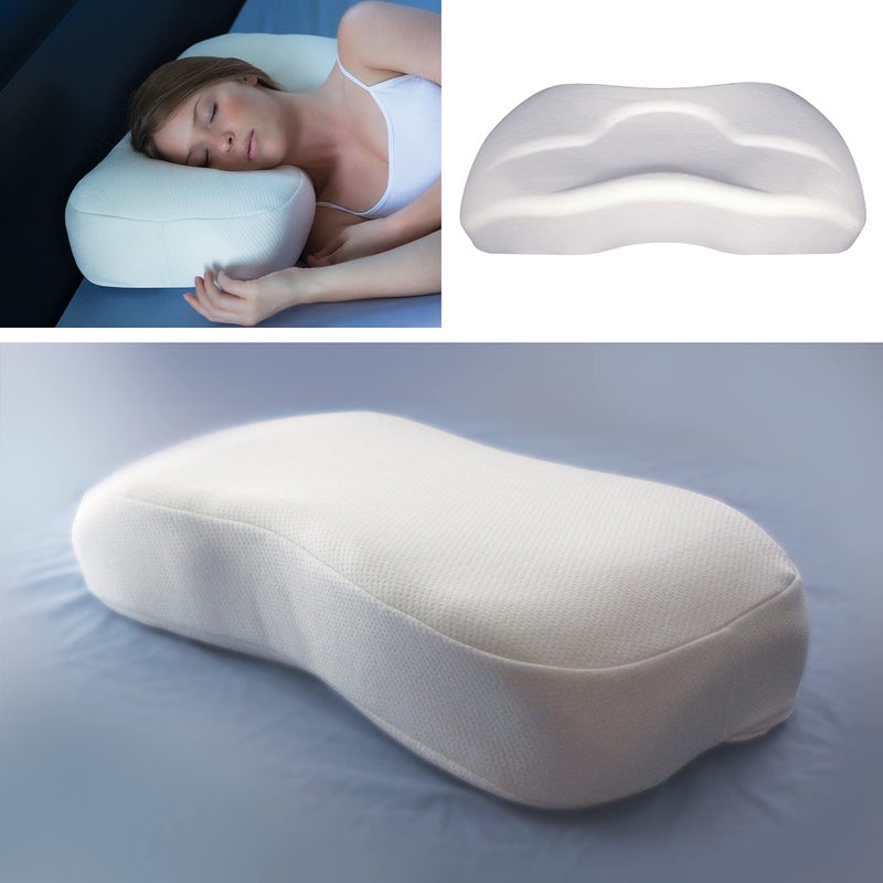 SleepRight Splintek SleepRight Side Sleeping Pillow â€“ SleepRight Memory Foam Pillow â€“ Best Pillow for Sleeping On Your Side â€“ 24" x 3" Standard Size - Image 5